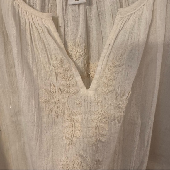 House of Harlow Women’s Embroidered Ivory Top Blouse Sz XS  Fits Like M NWOT - Picture 4 of 13